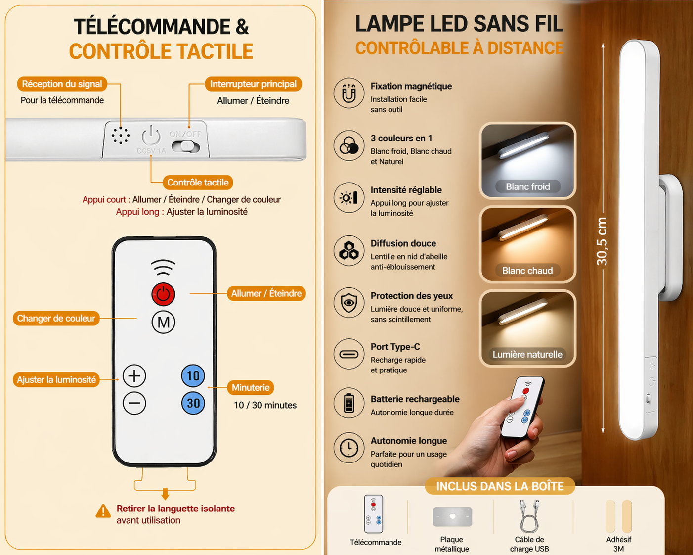 Lampe de chevet applique murale