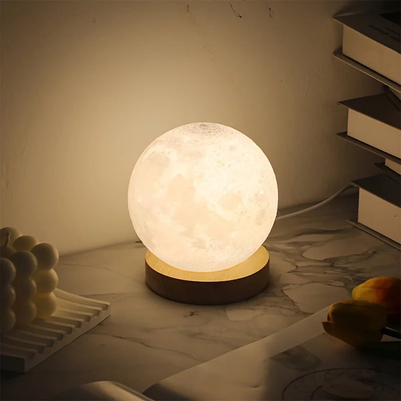 Lampe de chevet lune douce