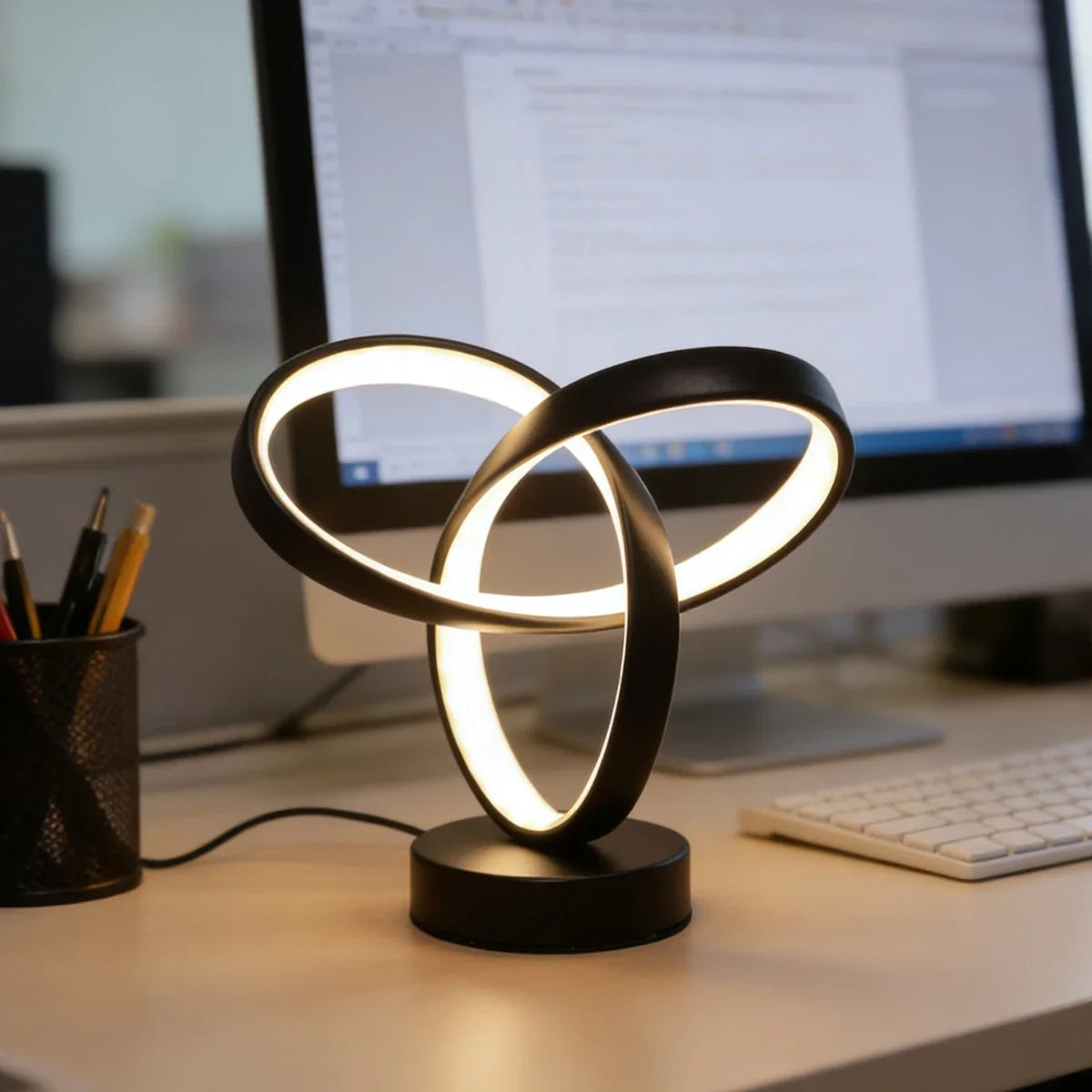 Lampe de chevet spiral