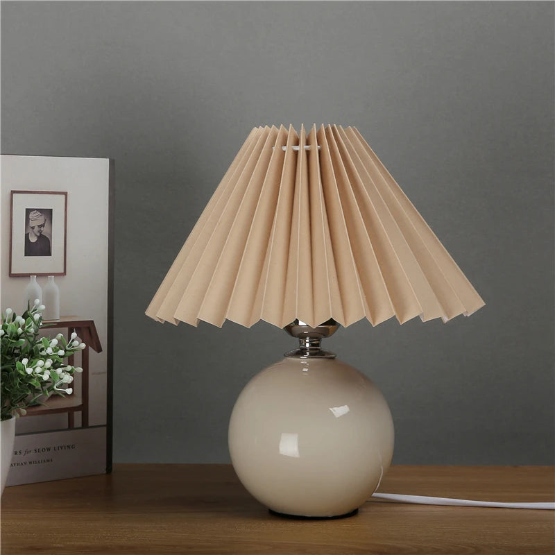 Modern Nordic Ceramics Table Lamp Bedroom Bedside Lamps Led Desk Lamp Lampada Nightstand Lighting Home Deco Table Light Fixtures