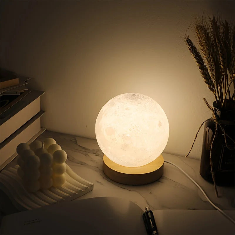 1PC Spherical Table Lamp LED Bedside Lamp Warm Warm Bedroom Nightlight Simple Atmosphere Lamp