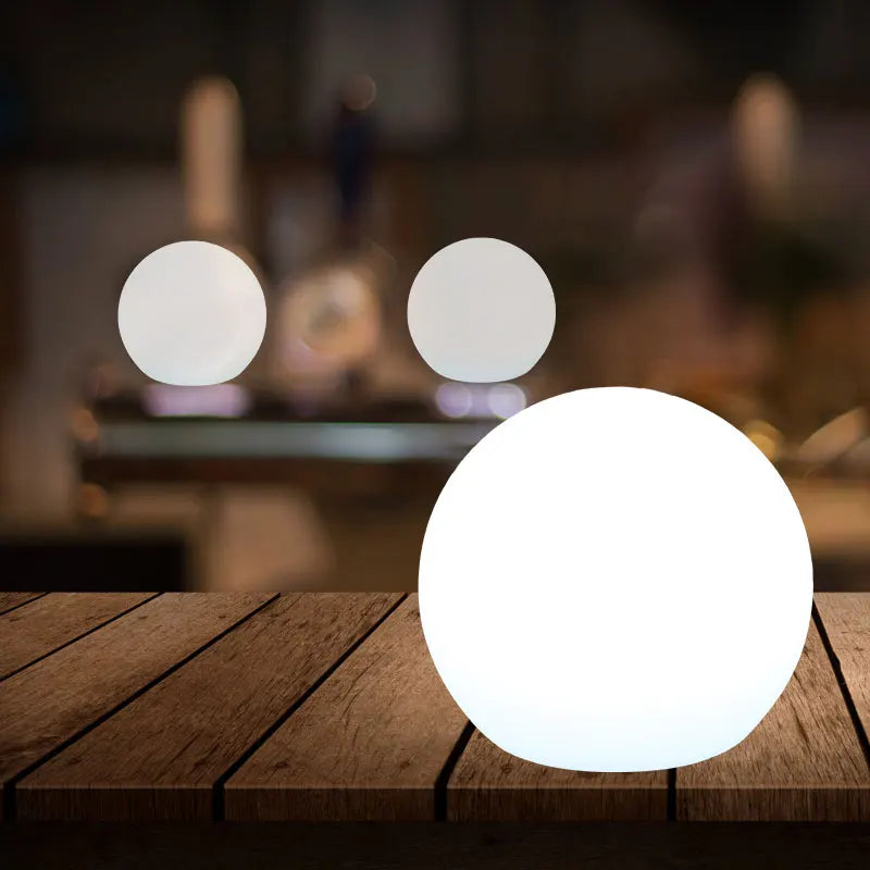Remote Control Rechargeable Moon LED Ball Table Lamp Indoor Decorative Night Light Cordless RGB 16 Color Kitchen Home Decor