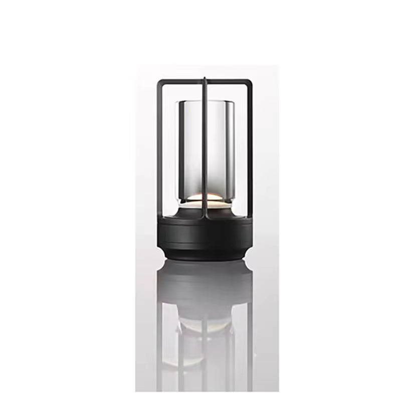 Table Lamp LED Crystal Desk Lamp Plastic Rechargeable Touch Night Light Bedroom Bedside Table Dining Room Decorative Light