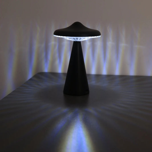 Novel UFO Night Light LED Desk Light USB Charging Dimmable Reading Light Bedside Bedroom Decoration Touch Desk Light