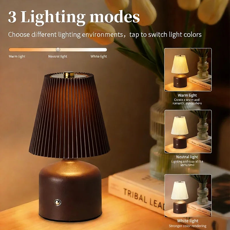 Bedside Lamp Bedroom Small Night Light Homestay Atmosphere Light LED Light with Adjustable Brightness Environment Decoration