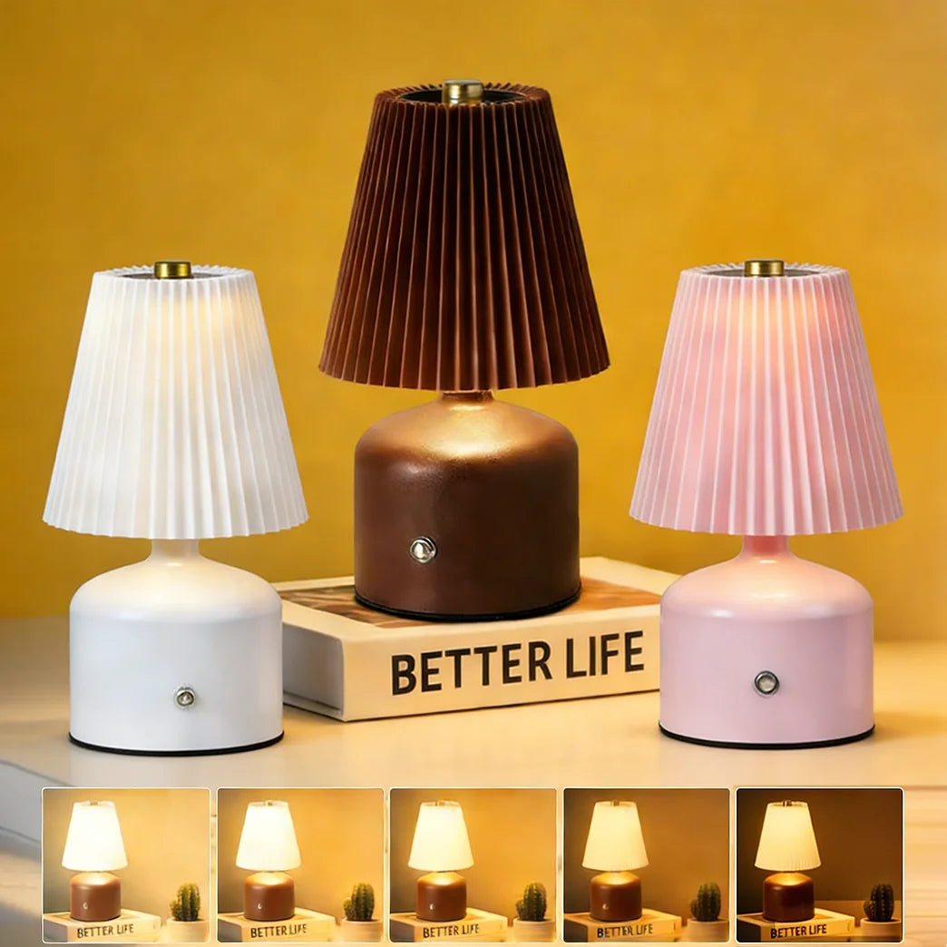 Bedside Lamp Bedroom Small Night Light Homestay Atmosphere Light LED Light with Adjustable Brightness Environment Decoration