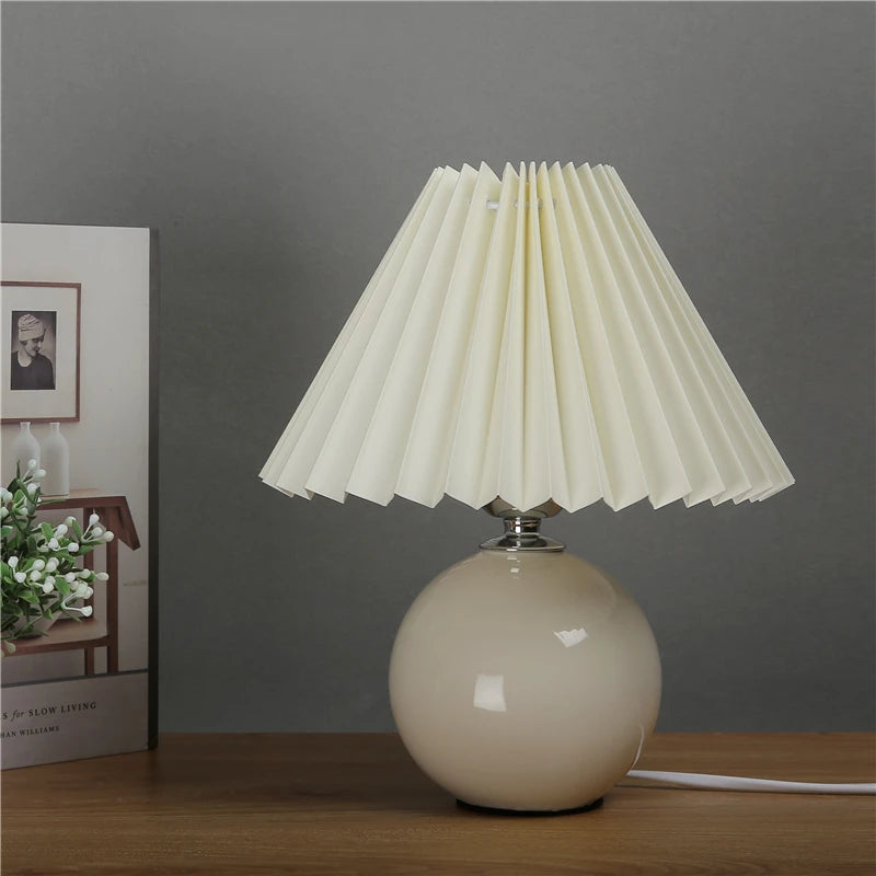 Modern Nordic Ceramics Table Lamp Bedroom Bedside Lamps Led Desk Lamp Lampada Nightstand Lighting Home Deco Table Light Fixtures