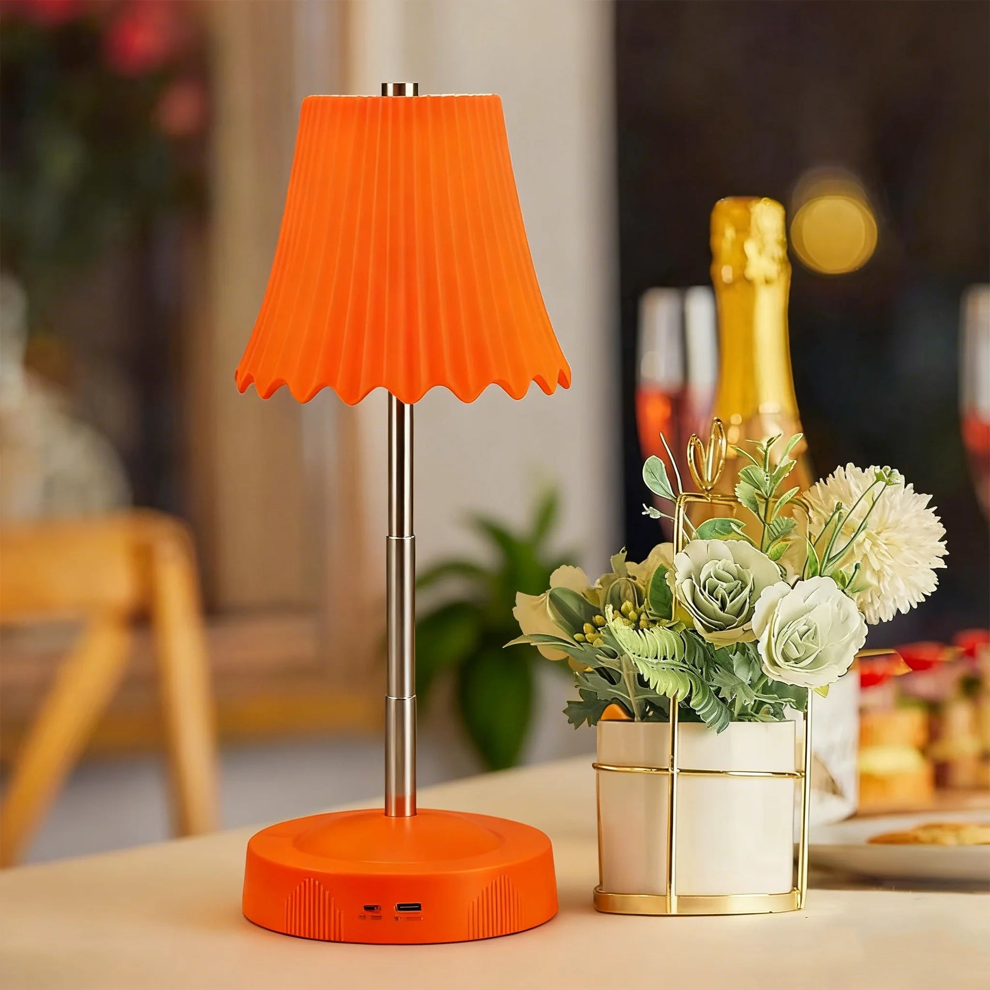 Rechargeable LED Table Lamps Touch Desk Lamp Wireless Night Light Restaurant Bar Desktop Mood Lighting Bar Decoration