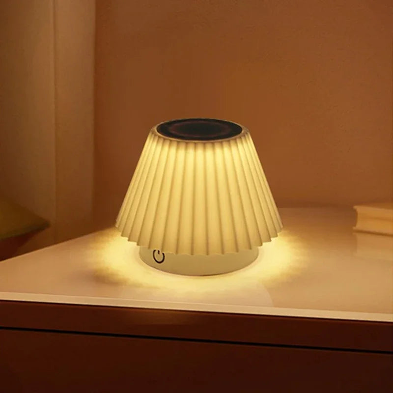 Bedside Room Table Light Wooden Night Stand Warm Light Reading Light Bedroom Night Lights Electric Power Home Decor Desk Light