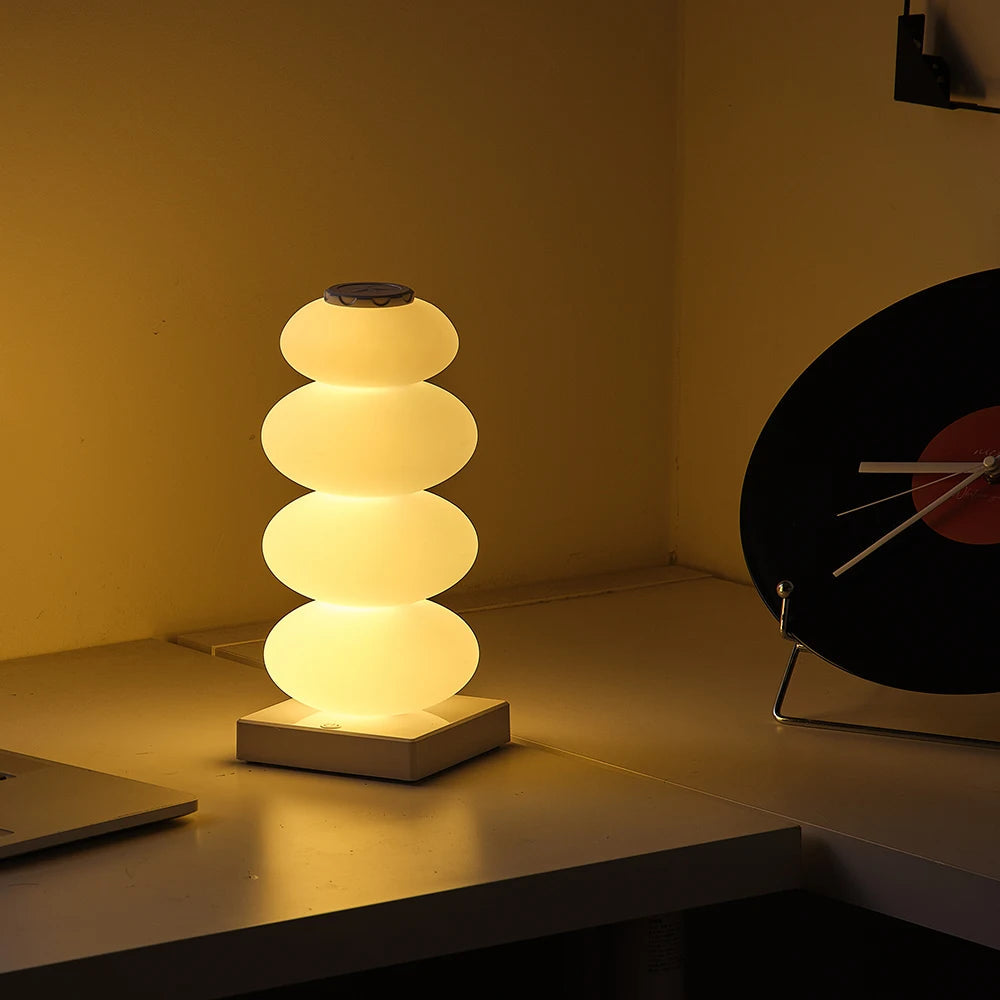 Bedside Table Decorative Light DIY RGB LED Color Changing Touch Switch Multi-Step Lamp for Bedroom Nightstand