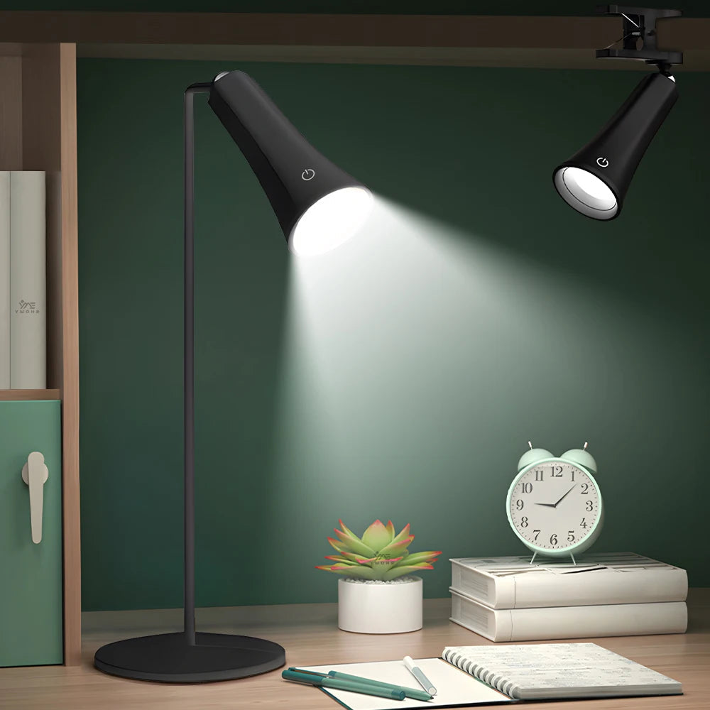 Table Study Lamp Touch 360° Magnetic Rotation Infinite Dimming Night Light Wall Lamp Flashlight Reading Light Bedroom Bedside