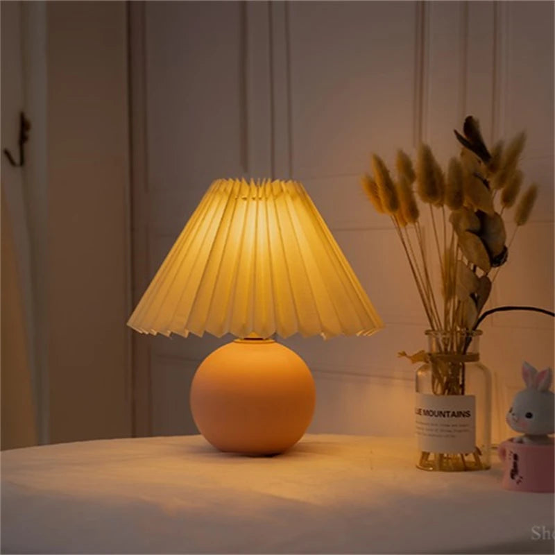Modern Nordic Ceramics Table Lamp Bedroom Bedside Lamps Led Desk Lamp Lampada Nightstand Lighting Home Deco Table Light Fixtures