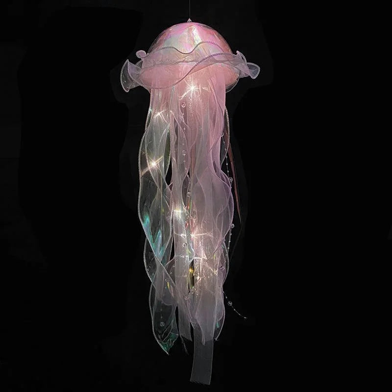 Jellyfish Lamp Portable Flower Lamp Girl Room Atmosphere Decoration Lamp Bedroom Night Lamp Home Decoration