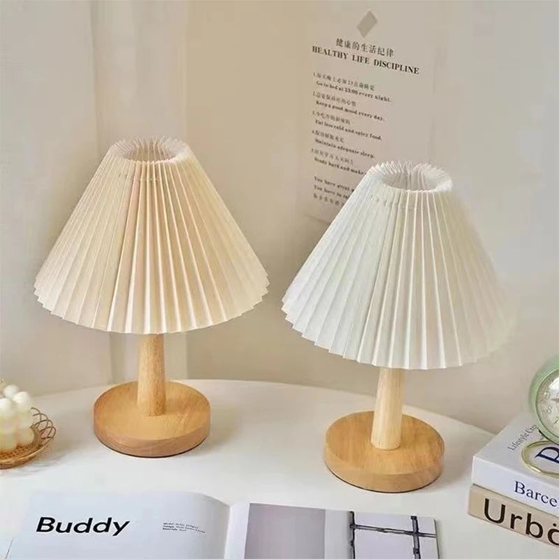 Nordic LED Desk Lamp USB Plug Interior Lighting Bedroom Bedside Night Light Retro Bar Cafe Desktop Decoration Table Lamps