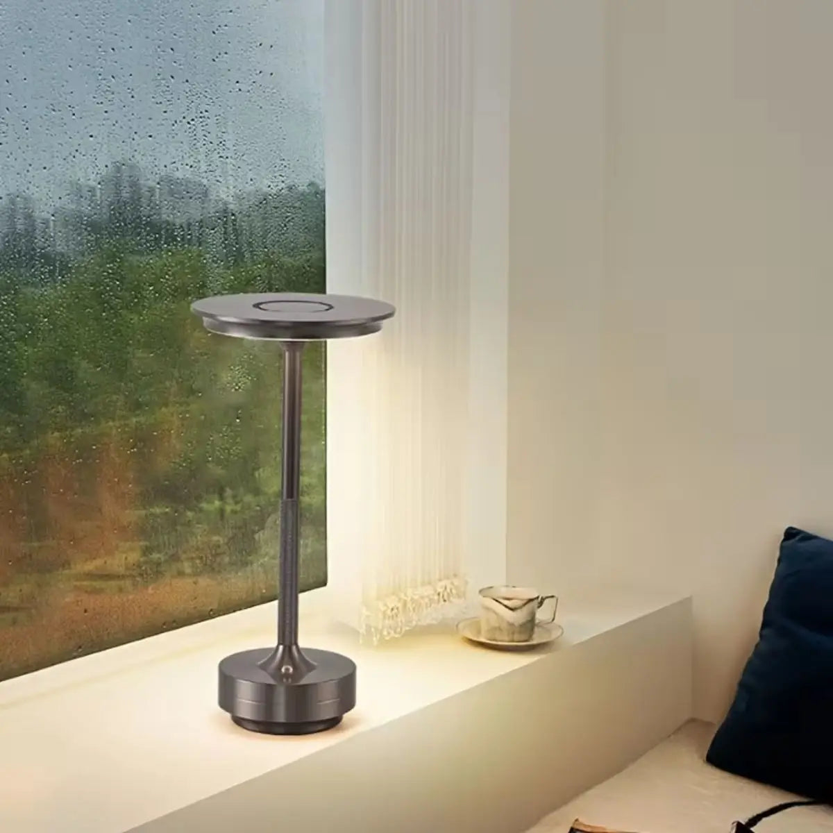 1Pc USB Rechargeable LED Desk Lamp Touch Dimming USB Portable Charging Coffee Shop Bar Retro Decoration Atmosphere Night Light