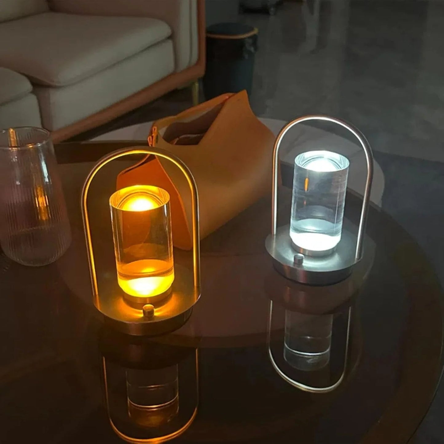 Retro Handheld Touch Three Color Table Lamp and Home Decoration Lighting, Used for Bedroom and Study Lighting