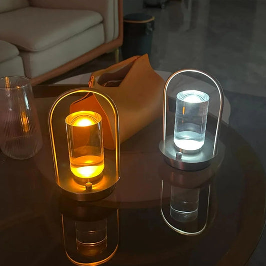 Retro Handheld Touch Three Color Table Lamp and Home Decoration Lighting, Used for Bedroom and Study Lighting