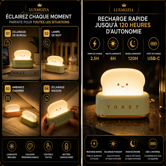 Lampe de chevet toast