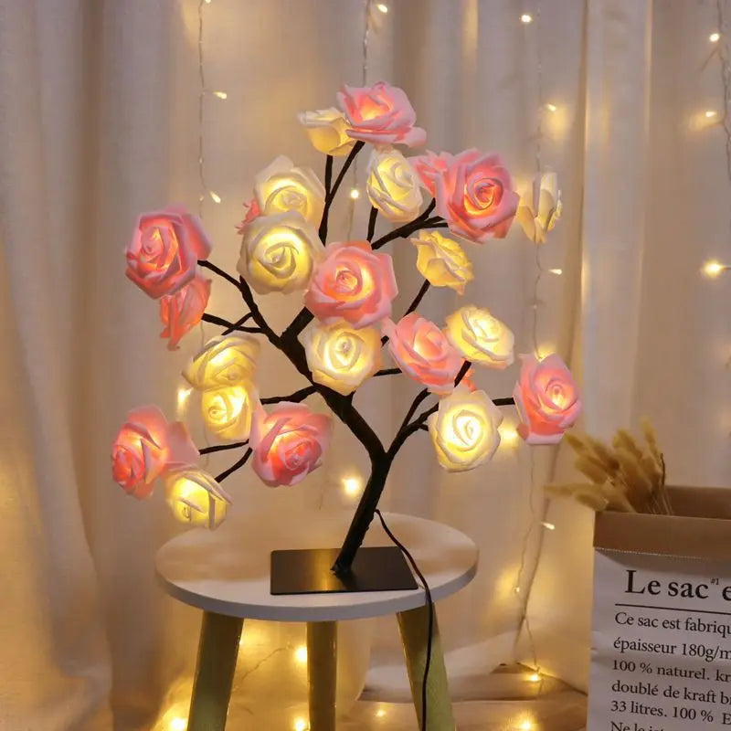 Lampe de chevet Arbre a fleurs