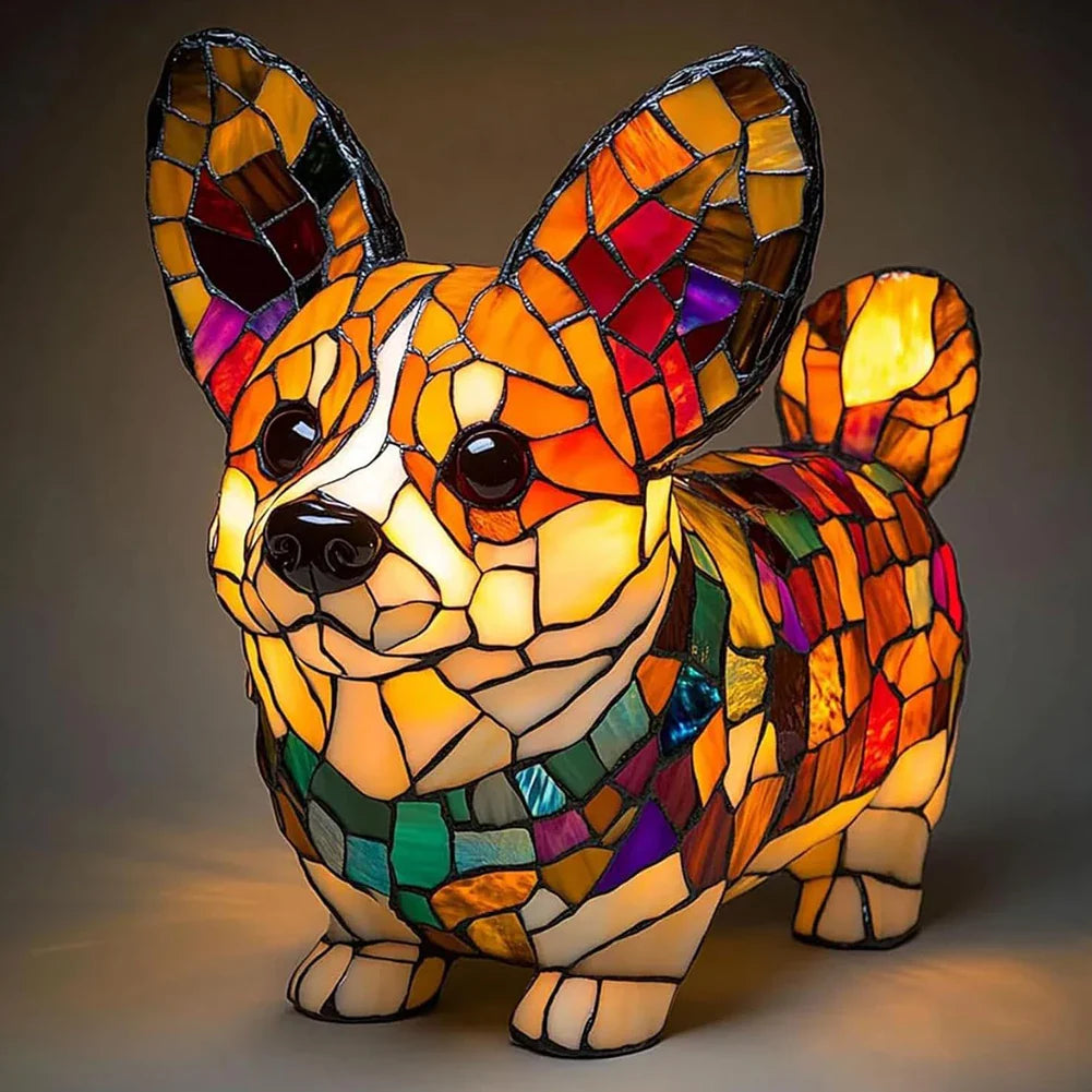 Lampe de chevet style chien