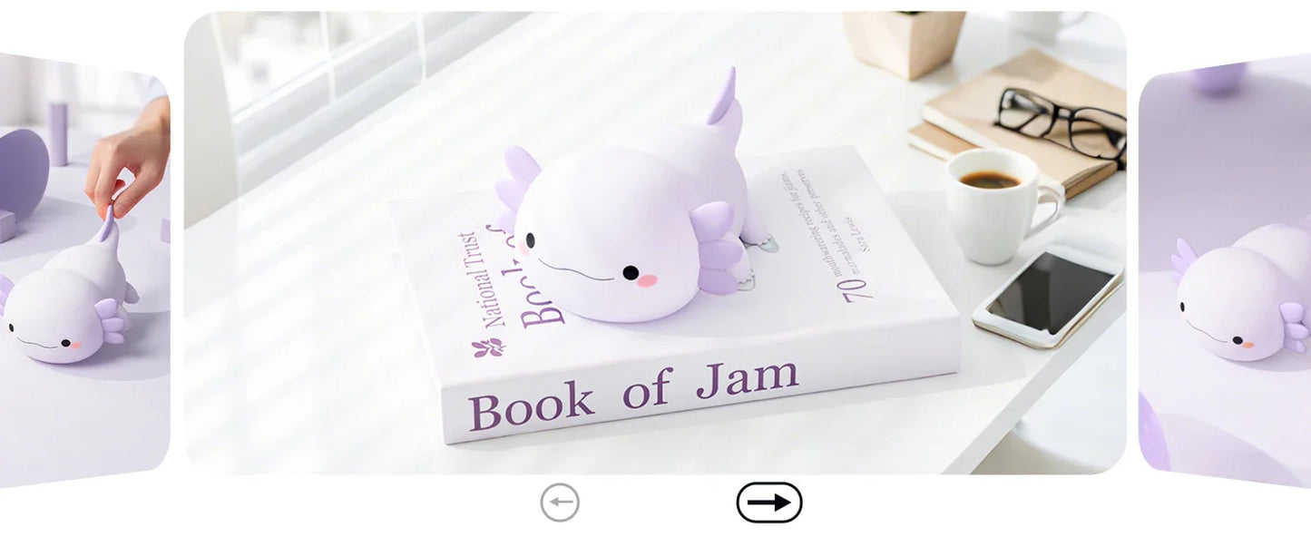 Lampe de chevet axolotl