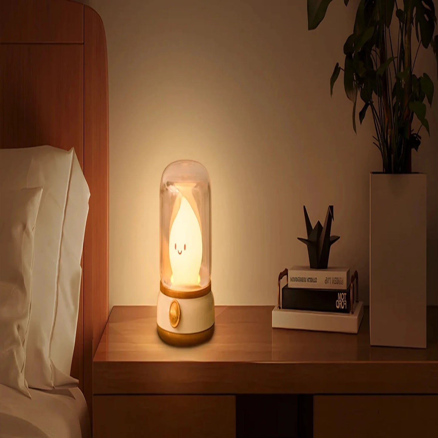 Lampe de chevet flamme
