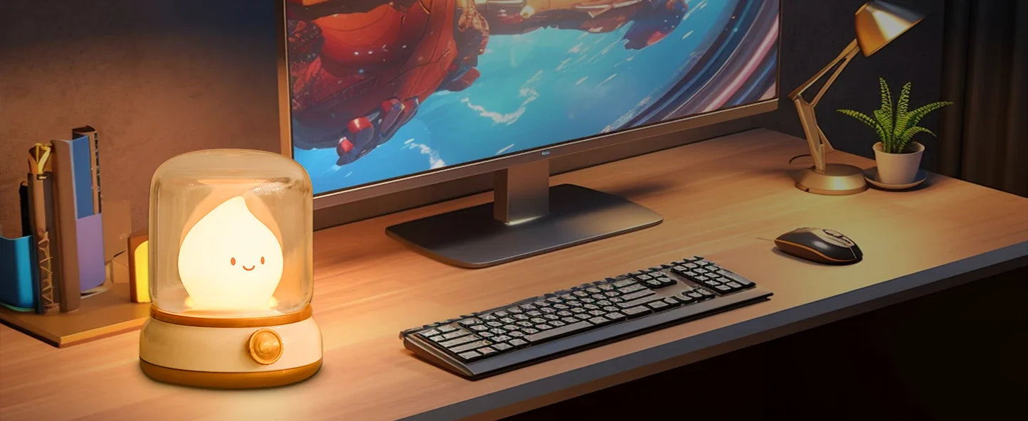 Lampe de chevet flamme