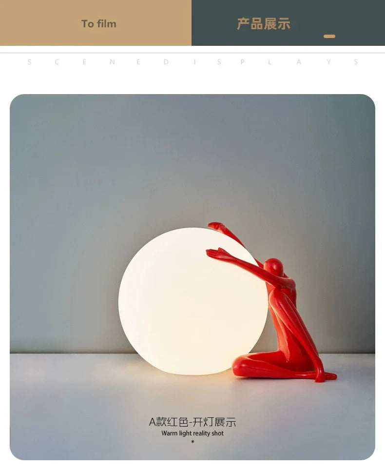 Lampe de chevet sculpture