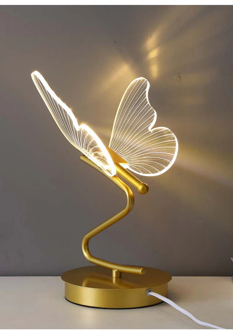 Lampe de chevet papillon Zeus