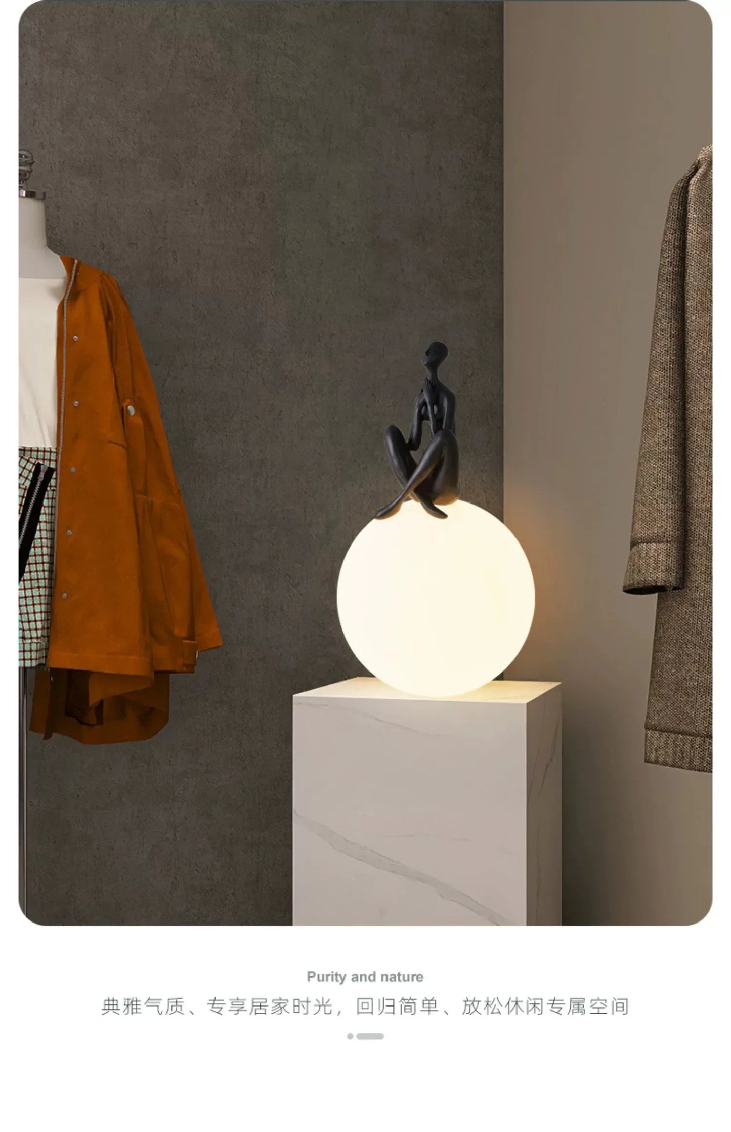 Lampe de chevet sculpture