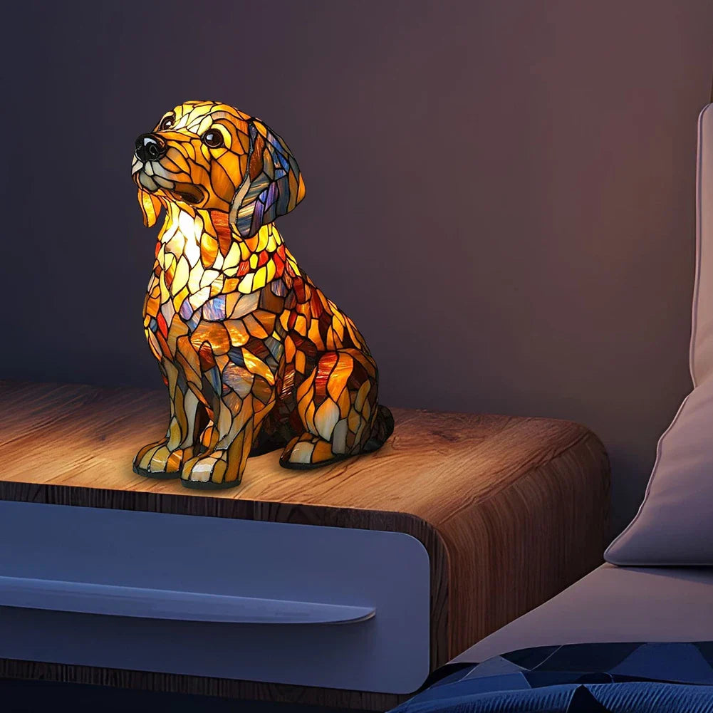 Lampe de chevet style chien