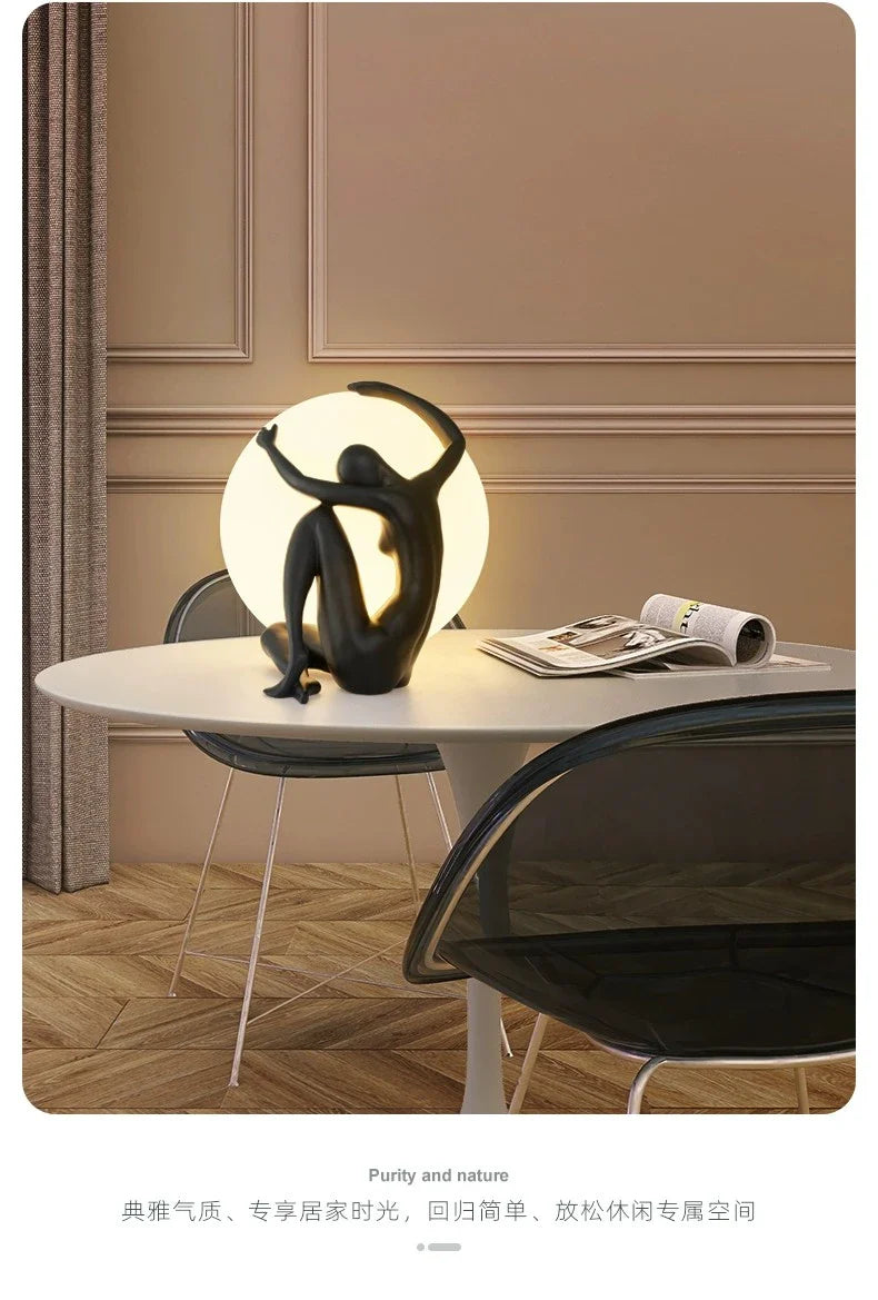 Lampe de chevet sculpture
