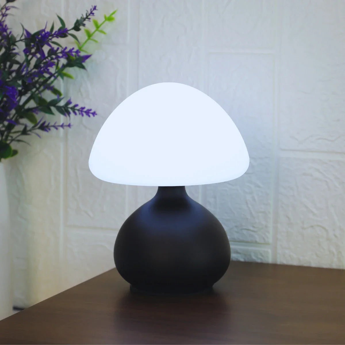 Lampe de chevet forme champignon