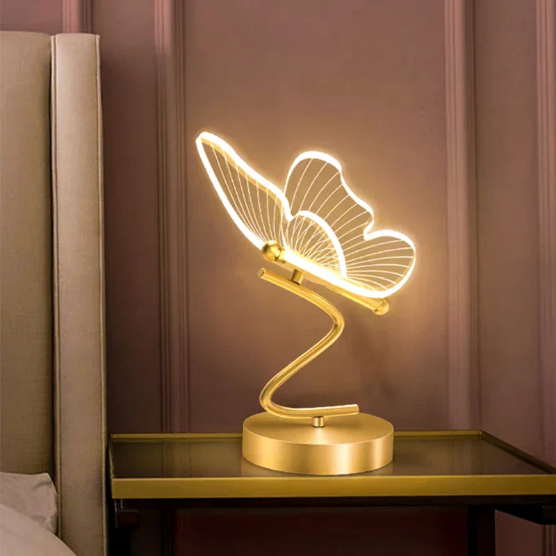Lampe de chevet papillon Zeus