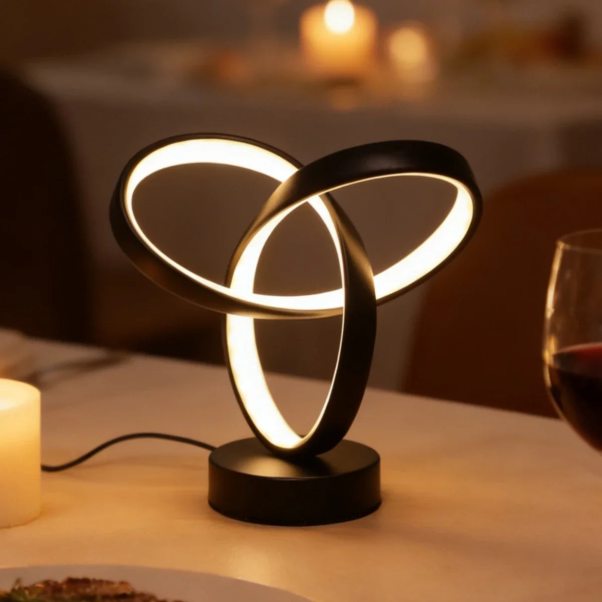 Lampe de chevet spiral
