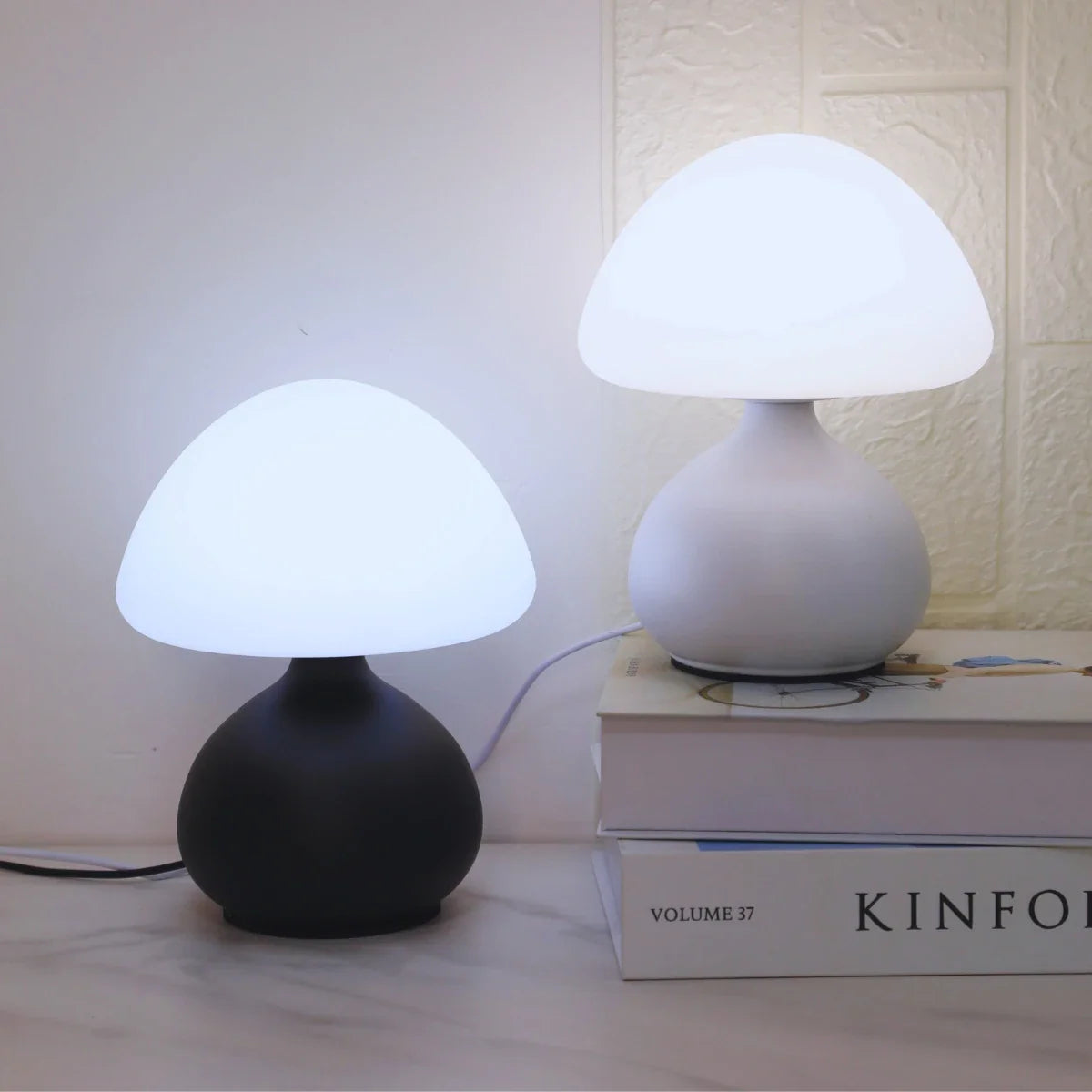 Lampe de chevet forme champignon