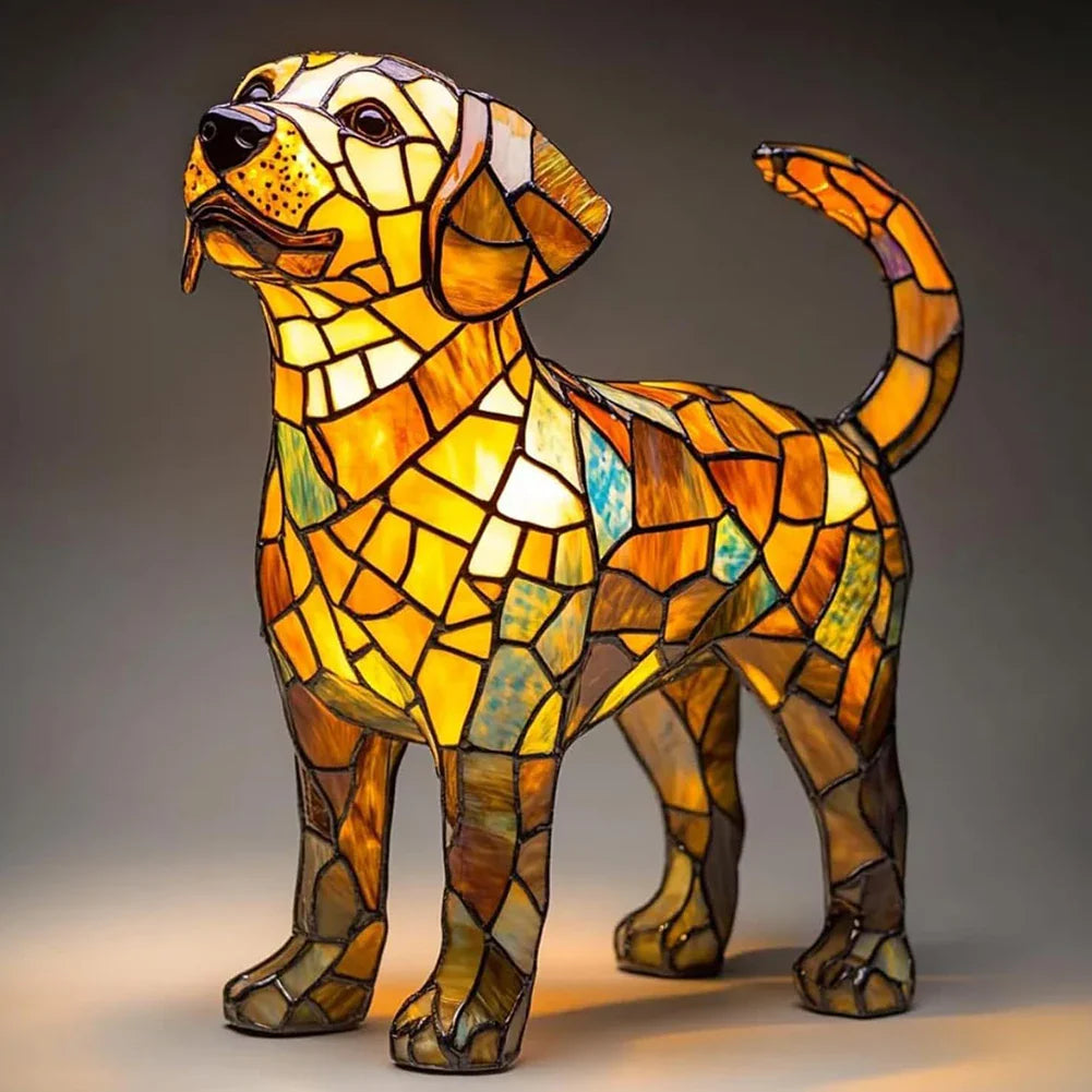 Lampe de chevet style chien