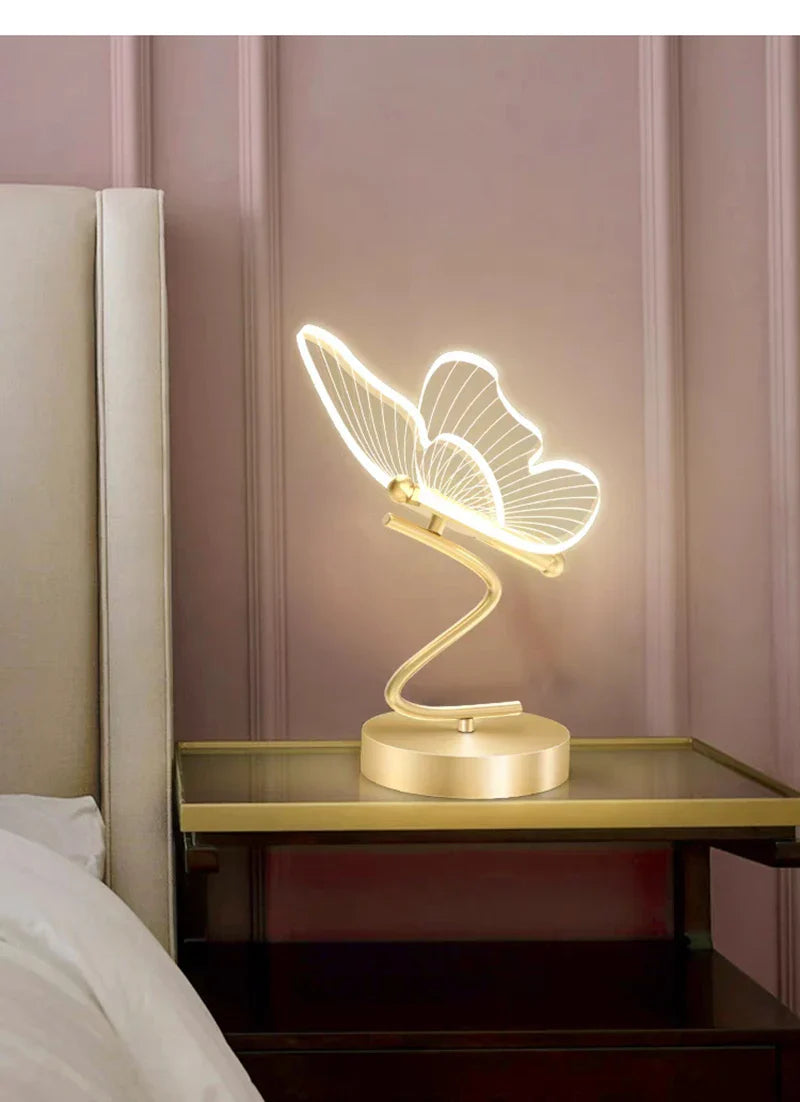 Lampe de chevet papillon Zeus