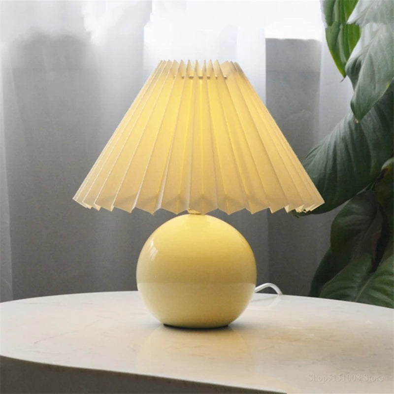 Modern Nordic Ceramics Table Lamp Bedroom Bedside Lamps Led Desk Lamp Lampada Nightstand Lighting Home Deco Table Light Fixtures