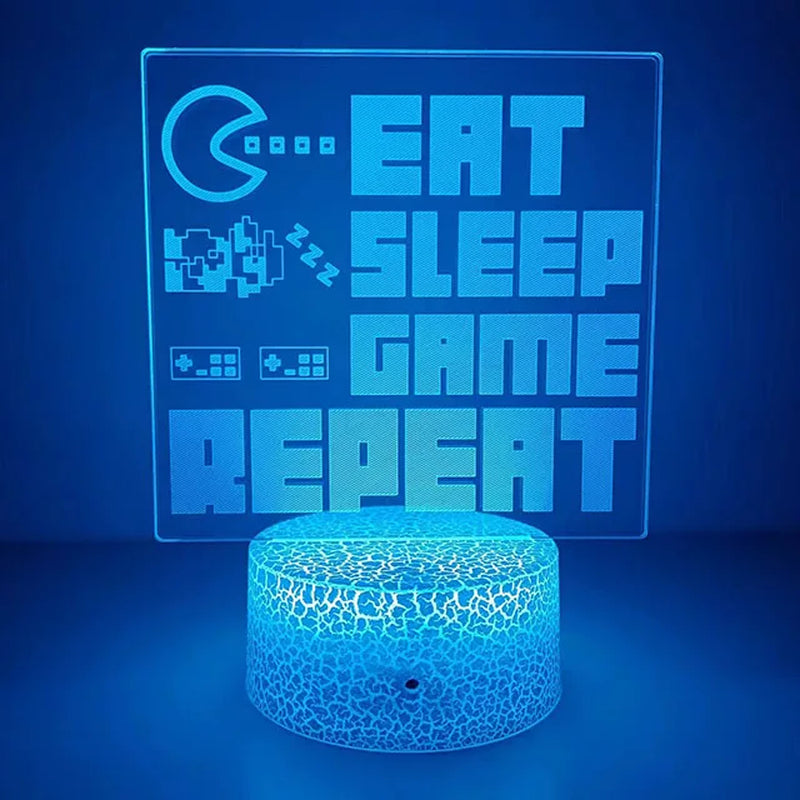 3D Led Lamp Gaming Room Light Games Nightlight Gaming Table Lamp for Children Headphones Game Zone Lights Home Decor Gift