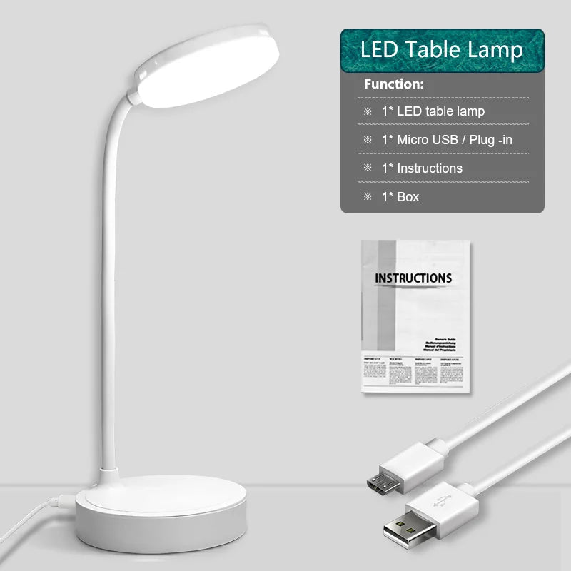 Table Study Lamp Touch 360° Magnetic Rotation Infinite Dimming Night Light Wall Lamp Flashlight Reading Light Bedroom Bedside
