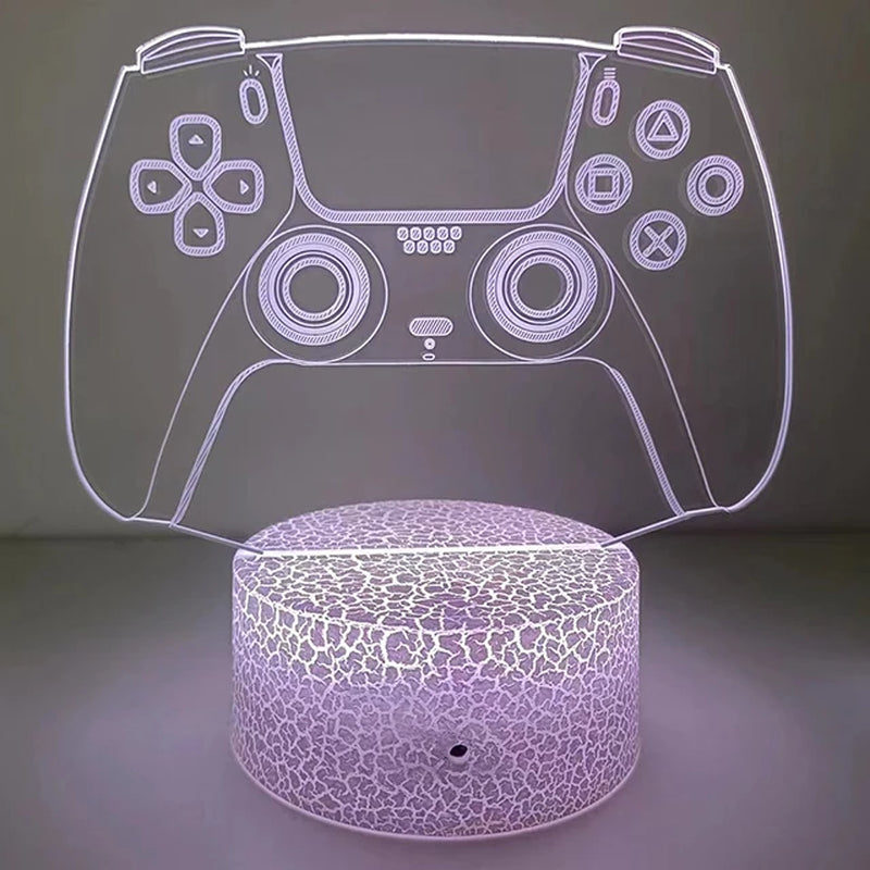 3D Led Lamp Gaming Room Light Games Nightlight Gaming Table Lamp for Children Headphones Game Zone Lights Home Decor Gift