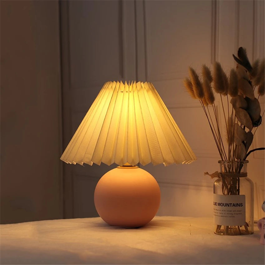 Modern Nordic Ceramics Table Lamp Bedroom Bedside Lamps Led Desk Lamp Lampada Nightstand Lighting Home Deco Table Light Fixtures