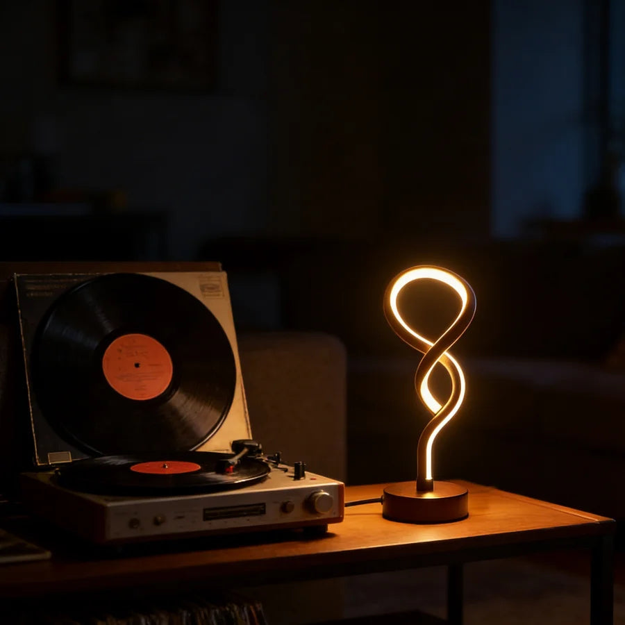 A Creative Modern Gourd Table Lamp, Offering USB Three - Color Dimming to Create Diverse Atmospheres. Perfect for Bedrooms