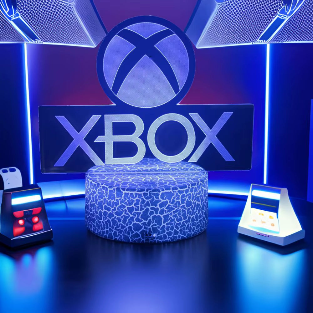 Gaming Lamp 3D Night Light for XBOX Gaming Room Desk Setup Lighting Gamer Decoration on the LED Lamps Table Icon Logo Kids Gifts