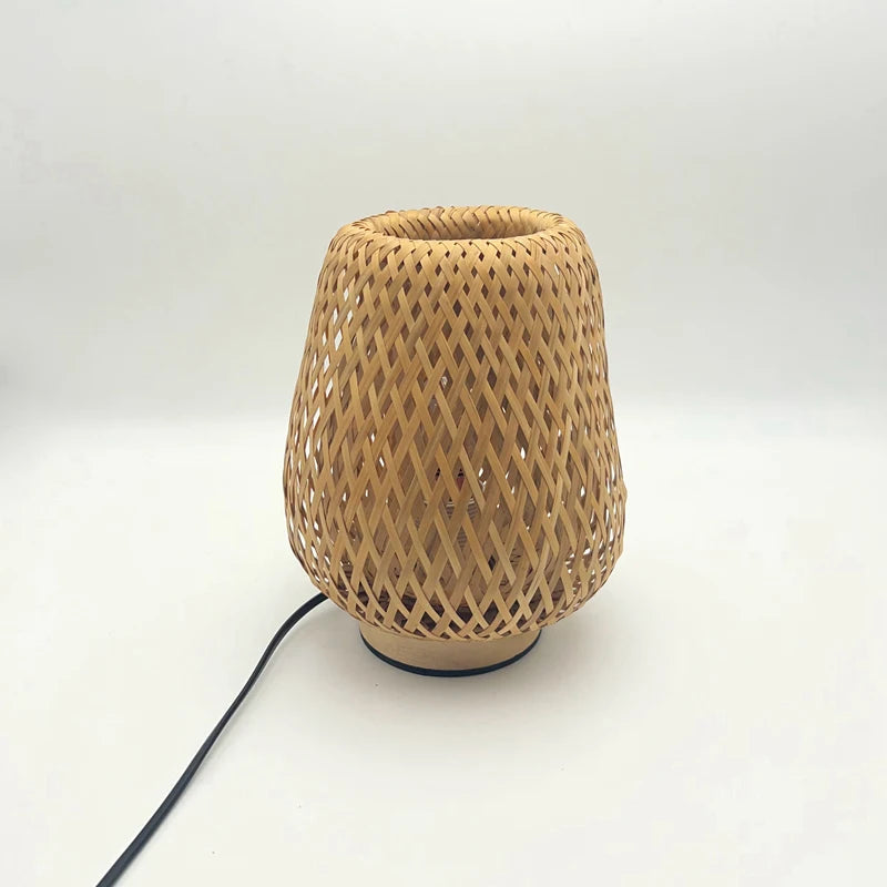 Chinese Style Wabi-Sabi Wind Restoring Ancient Ways Lamp Bedside Home Decoration to the Hotel Designers Contracted Weaving Atmos