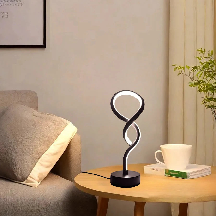 A Creative Modern Gourd Table Lamp, Offering USB Three - Color Dimming to Create Diverse Atmospheres. Perfect for Bedrooms